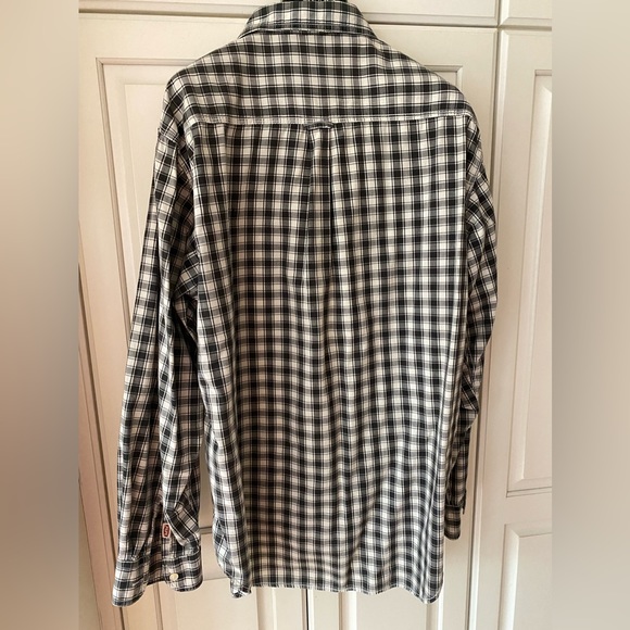 PEPE Mens 100% cotton shirt Long Sleeve Button Down Size XL Gray Plaid - Picture 3 of 13